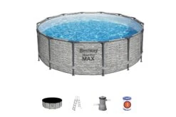 Bestway 14ft X 48in Stone Print Round Steel Pro Max Above Ground Pool Set -Bestway Sale Untitled 8 13777669 2819 439e 9c27 44ac2a21926f
