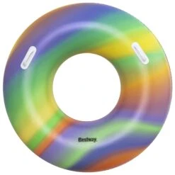 Bestway Inflatable Rainbow Swim Ring Pool Float