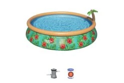 Bestway 15ft X 33in Tropical Print Round Fast Set Inflatable Above Ground Pool Set -Bestway Sale Untitled design 99