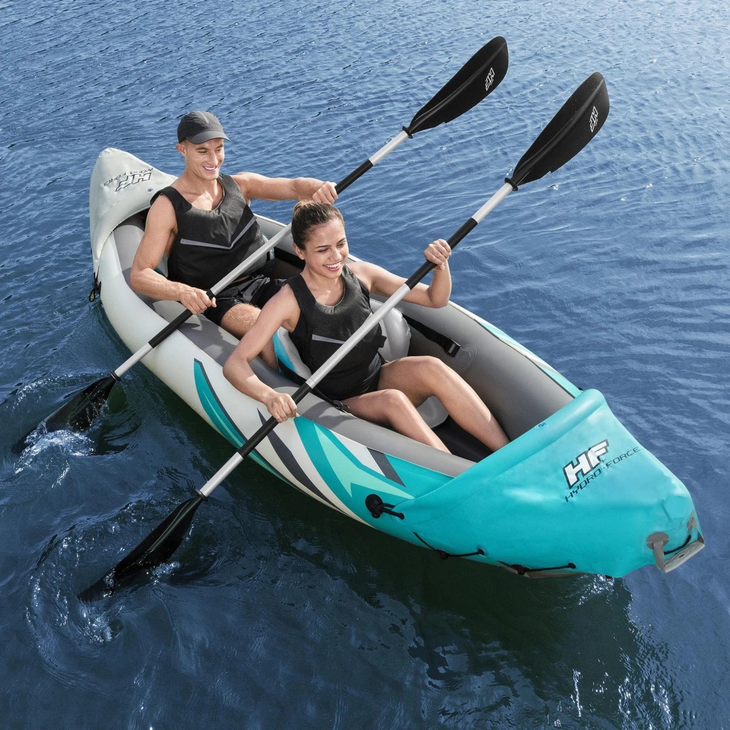 Hydro-Force 2 Person Inflatable Kayak Complete Set - Rapid Elite 4 Hydro-Force 2 Person Inflatable Kayak Complete Set - Rapid Elite - Image 2