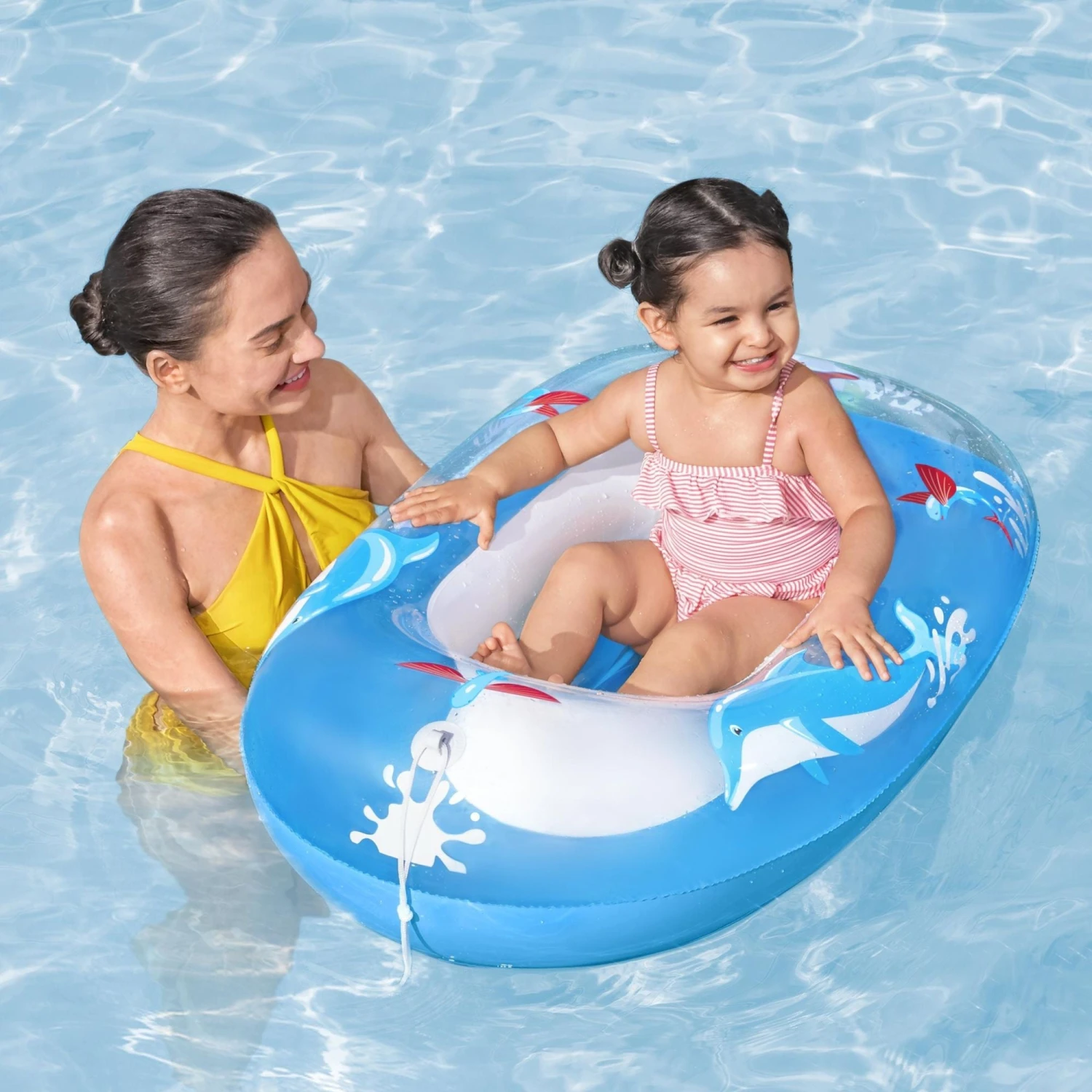 Kids Inflatable Dolphin Pool Boat 4 Kids Inflatable Dolphin Pool Boat - Image 2