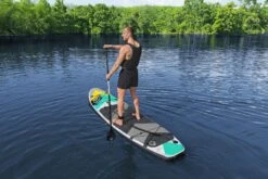 Hydro-Force 10ft Inflatable Paddle Board/ Kayak Set - Aqua Wander -Bestway Sale aqua wander paddle board