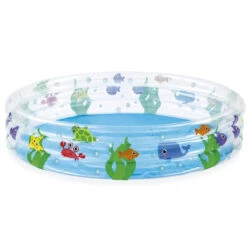 Bestway 3-Ring Ocean Theme Kids Inflatable Paddling Pool