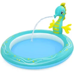 Bestway Seahorse Sprinkler Kids Inflatable Paddling Pool