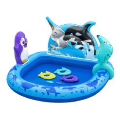 Bestway Polar Pals Kids Inflatable Paddling Pool With Play Center