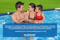 Bestway 9ft X 6.7ft X 26in Navy Blue Rectangle Steel Pro Above Ground Pool -Bestway Sale best paddling pool of 2025 2