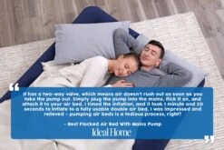 Double Flocked Airbed With Electric Air Pump -Bestway Sale bestway airbed with pump review