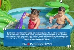 Crocodile Cove Inflatable Paddling Pool With Play Centre -Bestway Sale bestway crocodile cove splash pool review