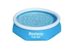 Bestway 8ft X 24inch Blue Round Fast Set Inflatable Above Ground Pool -Bestway Sale bestway 6ft paddling pool fast set