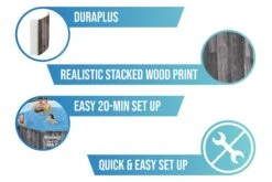 Bestway 12ft X 39.5in Wood Print Round Steel Pro Max Above Ground Pool Set -Bestway Sale bestway duraplus swimming pool wood print