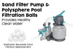 18ft X 52in Grey Rectangular APX 365 Steel Above Ground Pool Set -Bestway Sale bestway sand filter sets 2