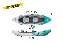 Hydro-Force 2 Person Inflatable Kayak Complete Set - Rapid Elite 19 Hydro-Force 2 Person Inflatable Kayak Complete Set - Rapid Elite -Bestway Sale bestway sea kayak