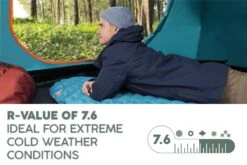Bestway AlpineLite Ultra-Light Extreme Cold Weather Sleeping Pad – Regular R Value 7.6 -Bestway Sale bestway sleeping mat camping