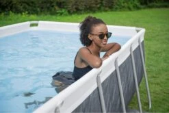 Bestway 13.3ft X 6.7ft X 39.5in Marble Print Rectangle Power Steel Above Ground Pool Set 14 Bestway 13.3ft X 6.7ft X 39.5in Marble Print Rectangle Power Steel Above Ground Pool Set -Bestway Sale bestway steel frame 13ft pool set