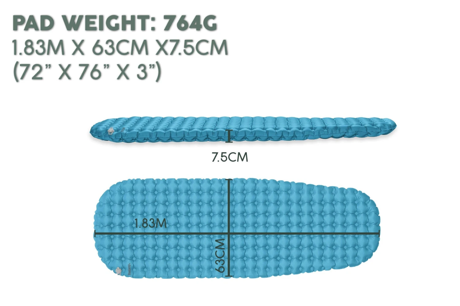 Bestway AlpineLite Ultra-Light Extreme Cold Weather Sleeping Pad - Wide R Value 7.6 12 Bestway AlpineLite Ultra-Light Extreme Cold Weather Sleeping Pad - Wide R Value 7.6 - Image 10