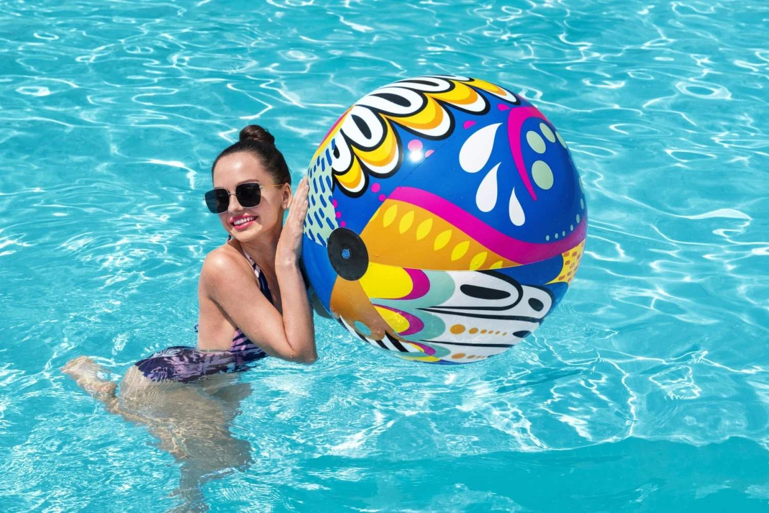 Bestway Inflatable 36" Fiesta Beach Ball 7 Bestway Inflatable 36" Fiesta Beach Ball - Image 5