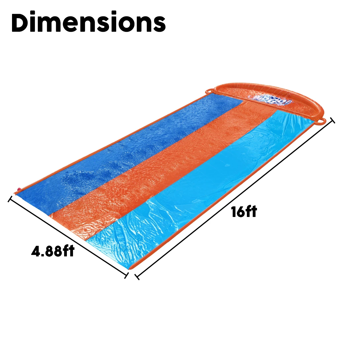 Bestway H2OGO! Triple Slip Water Slide, With Sprinklers 11 Bestway H2OGO! Triple Slip Water Slide, With Sprinklers - Image 9