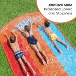 Bestway H2OGO! Tsunami Triple Splash And Slide, With Sprinklers 18 Bestway H2OGO! Tsunami Triple Splash And Slide, With Sprinklers -Bestway Sale bw52479 callout feature 3