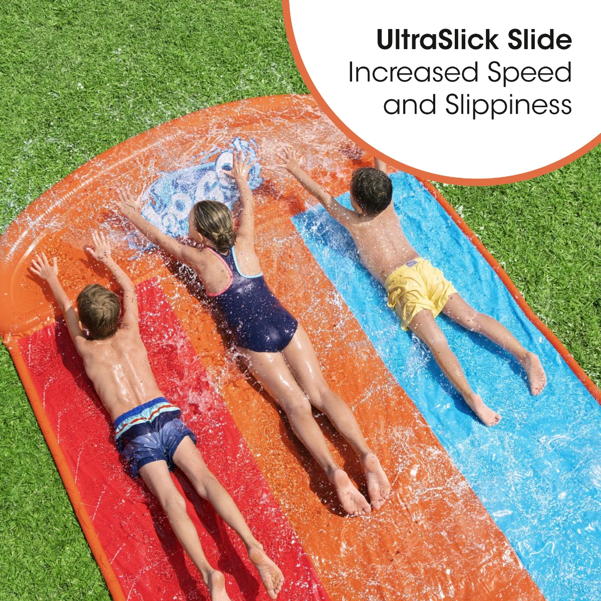 Bestway H2OGO! Tsunami Triple Splash And Slide, With Sprinklers 8 Bestway H2OGO! Tsunami Triple Splash And Slide, With Sprinklers - Image 6