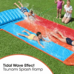 Bestway H2OGO! Tsunami Triple Splash And Slide, With Sprinklers 20 Bestway H2OGO! Tsunami Triple Splash And Slide, With Sprinklers -Bestway Sale bw52479 callout feature 4