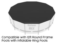 Bestway 12ft Pool Cover For Steel Pro Max Above Ground Pools -Bestway Sale bw58037bw website callout 2