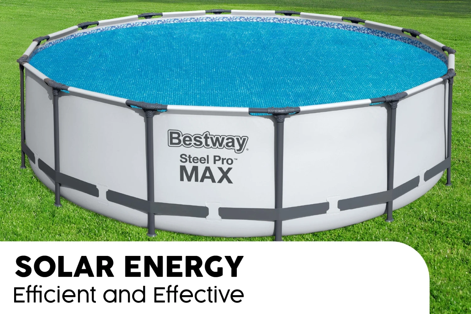 Bestway 18ft Solar Pool Cover For Steel Pro Max Above Ground Pools 7 Bestway 18ft Solar Pool Cover For Steel Pro Max Above Ground Pools - Image 5