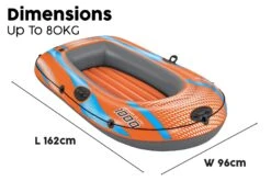 Bestway 1 Person Inflatable Boat Set Kondor Elite 1000 -Bestway Sale bw61135bw website callout 4