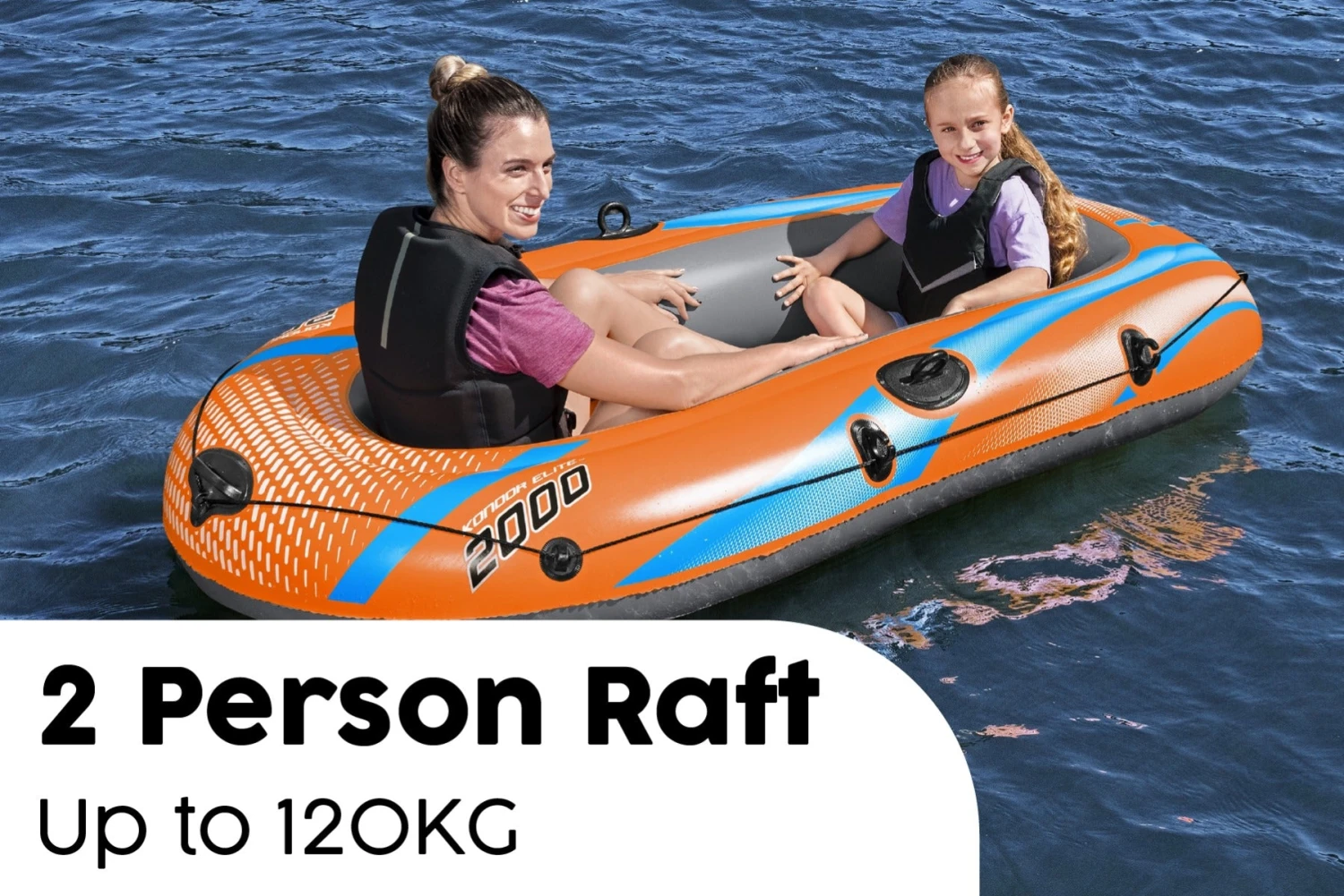 Bestway 2 Person Inflatable Boat Set Kondor Elite 2000 7 Bestway 2 Person Inflatable Boat Set Kondor Elite 2000 - Image 5