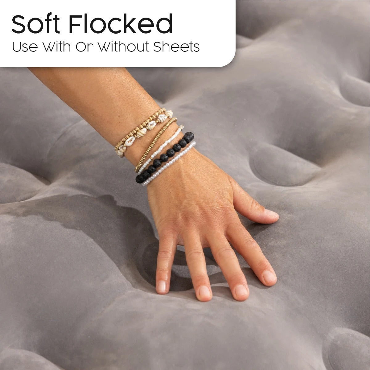 Bestway Single Flocked Airbed With Cordless Electric Battery Pump 10 Bestway Single Flocked Airbed With Cordless Electric Battery Pump - Image 9