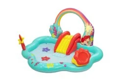 Bestway Little Mermaid Kids Inflatable Paddling Pool With Play Centre