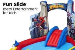 Bestway Marvel Spiderman Inflatable Paddling Pool With Play Centre -Bestway Sale bw98793 bw website callout 2