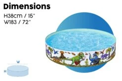 Bestway Dinosaur Themed Kids Inflatable Paddling Pool -Bestway Sale bw website callout 4
