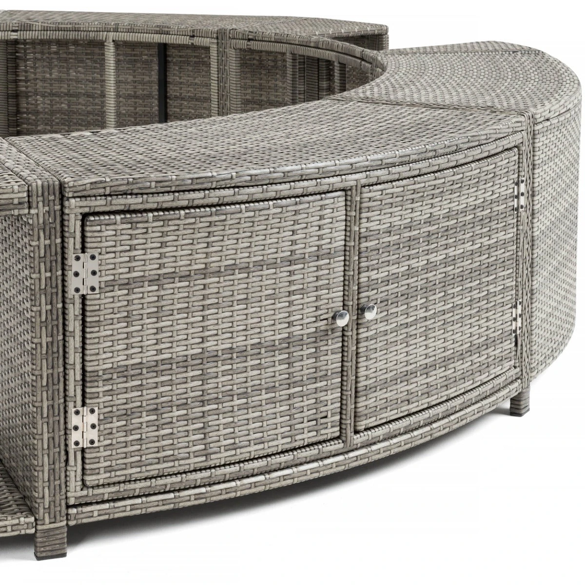 Lay-z Spa Round Rattan Hot Tub Surround 200cm Grey 10 Lay-z Spa Round Rattan Hot Tub Surround 200cm Grey - Image 8