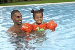 Kids Inflatable Swim Vest With Armbands – Monster -Bestway Sale child float vest