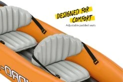 Hydro-force 2 Person Inflatable Kayak Set - Rapid -Bestway Sale comfortable bestway kayak
