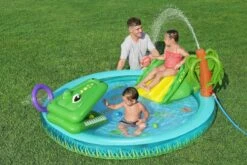 Crocodile Cove Inflatable Paddling Pool With Play Centre -Bestway Sale crocodileplaycentre
