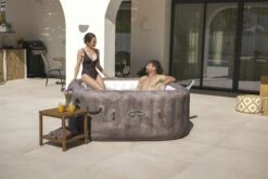 Lay-z Spa Rome AirJet™ 32 Lay-z Spa Rome AirJet™ -Bestway Sale garden party hot tub with wifi and cover brown square