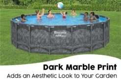 18ft X 52in Grey Round APX 365 Above Ground Pool Set -Bestway Sale garden swimming pool sets