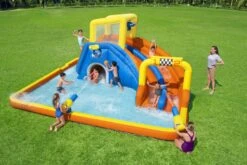 H2OGO! Super Speedway Mega Inflatable Water Park -Bestway Sale inflatable aqua park for kids speedway theme