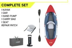 Hydro-Force 1 Person Inflatable Kayak – Rapid -Bestway Sale inflatable sit on kayak