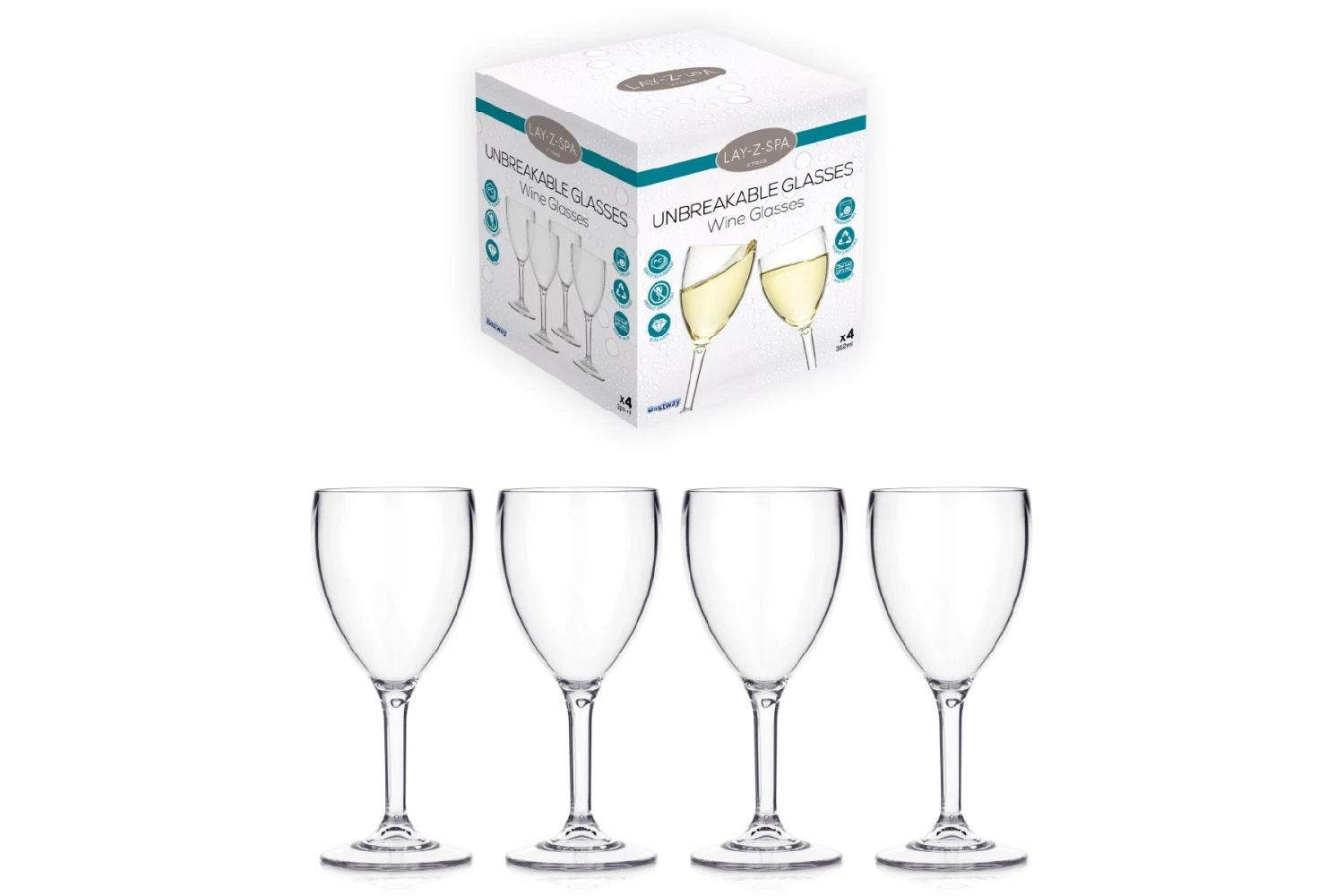 Lay-z Spa Hot Tub Wine Glasses 5 Lay-z Spa Hot Tub Wine Glasses - Image 3