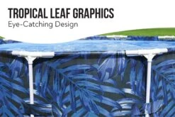 Bestway 10ft X 26in Leaf Print Round Steel Pro Above Ground Pool 16 Bestway 10ft X 26in Leaf Print Round Steel Pro Above Ground Pool -Bestway Sale leaf print swimming pool