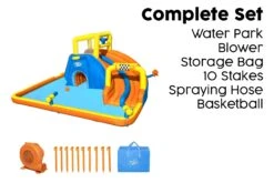 H2OGO! Super Speedway Mega Inflatable Water Park -Bestway Sale mega speedaway water park for kids