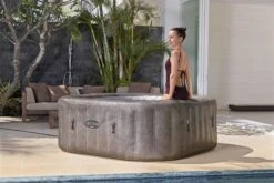 Lay-z Spa Rome AirJet™ 31 Lay-z Spa Rome AirJet™ -Bestway Sale neutral marble effect hot tub grey square