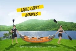 Hydro-force 2 Person Inflatable Kayak Set - Rapid -Bestway Sale portable hydro force kayak rapid