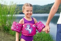 Kids Inflatable Swim Vest With Armbands – Unicorn -Bestway Sale puddle jumper