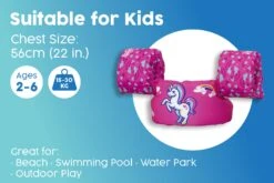 Kids Inflatable Swim Vest With Armbands – Unicorn -Bestway Sale puddle jumper with armbands