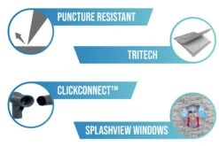 Bestway 14ft X 39.5in Stone Print Oval Steel Pro MAX Above Ground Pool Set -Bestway Sale puncture resistant 14ft swimming pool