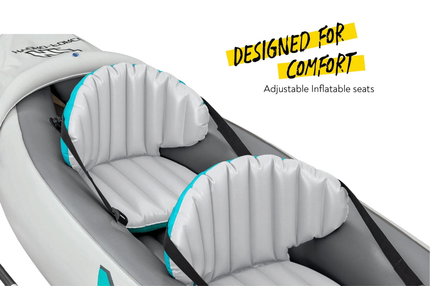 Hydro-Force 2 Person Inflatable Kayak Complete Set - Rapid Elite 9 Hydro-Force 2 Person Inflatable Kayak Complete Set - Rapid Elite - Image 7