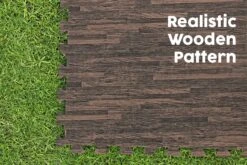 Bestway 20" Pool Floor Protector - Brown -Bestway Sale realistic wooden pattern pool ground